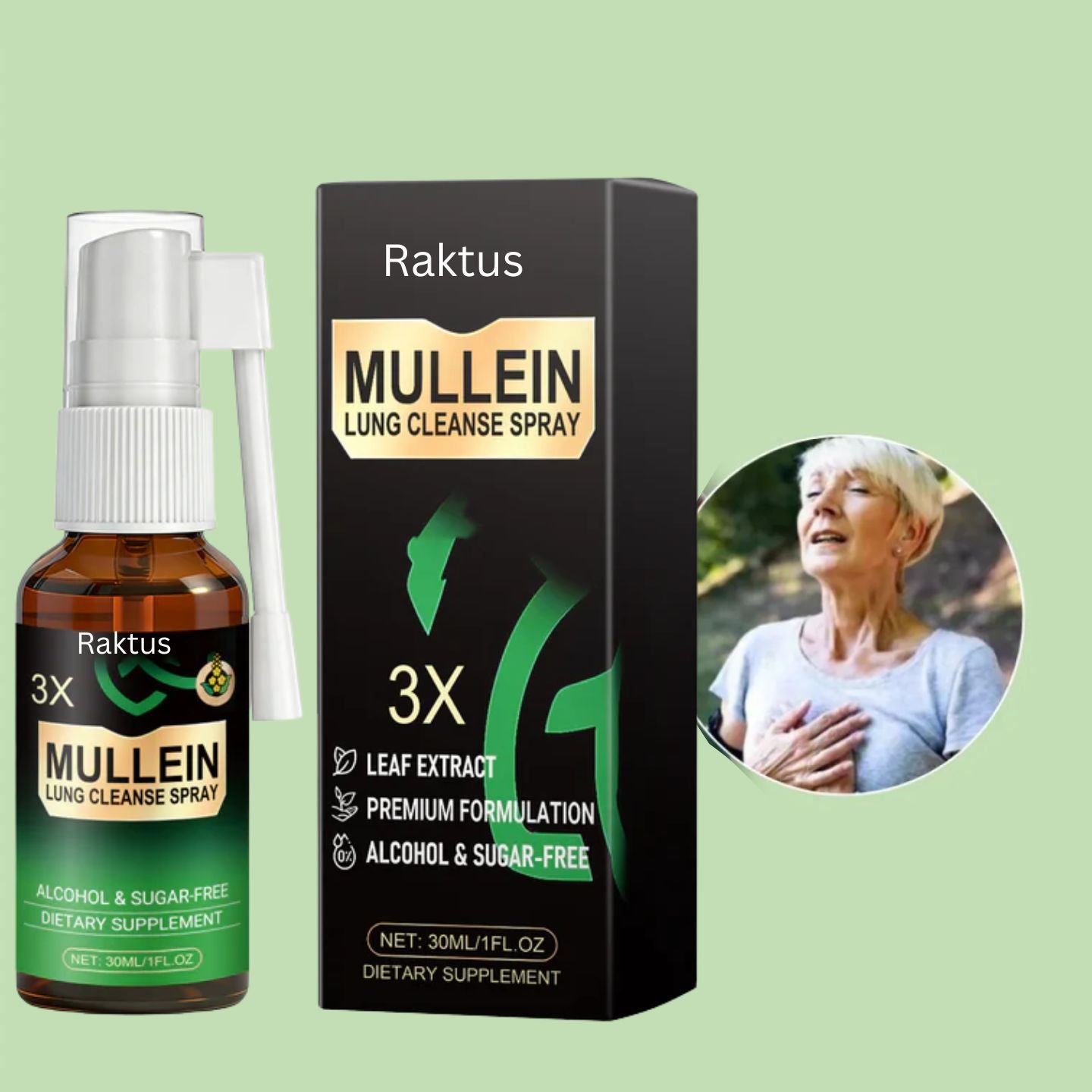 Raktus | Mullein + Chlorophyll Lung Spray