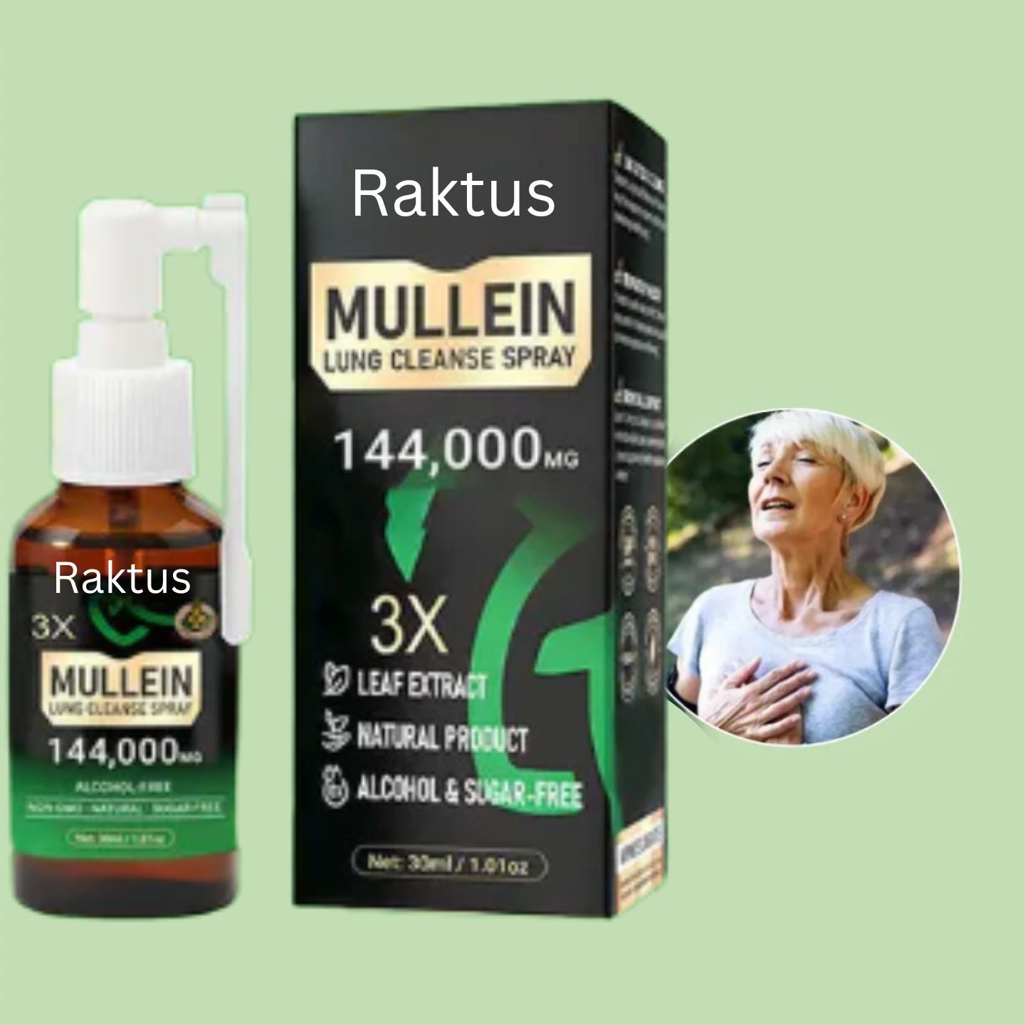 Raktus | Mullein + Chlorophyll Lung Spray