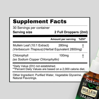 Raktus | Mullein + Chlorophyll Lung Spray